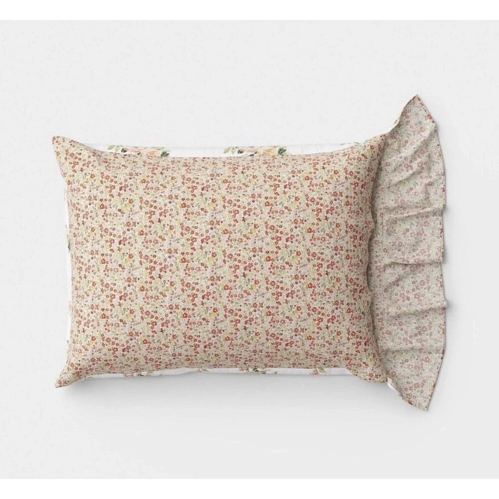 Twin/Twin XL Printed Floral Double Ruffle Comforter Set-Threshold Studio McGee